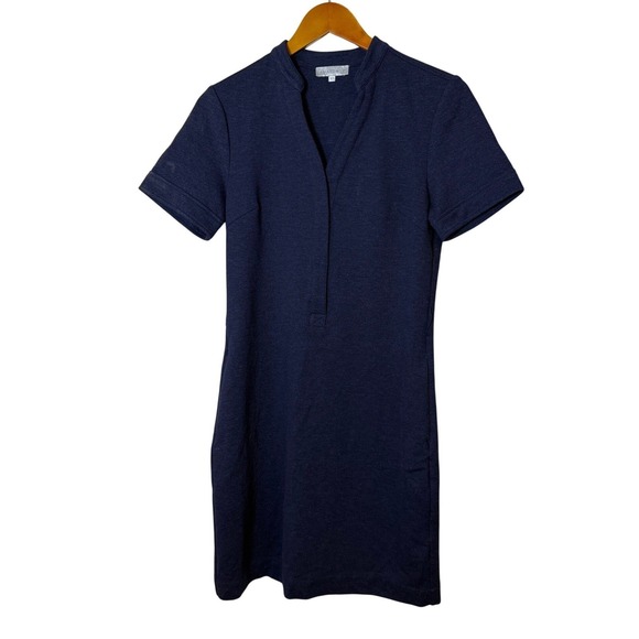 Anatomie Dress Women XS Navy Blue Minimalist Casual Preppy Office Chic Work - Picture 2 of 9